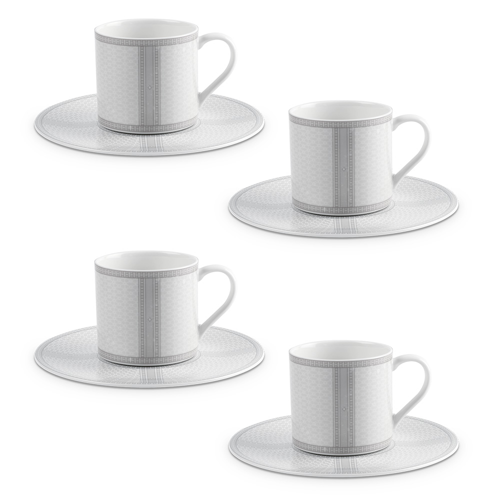 Kaffeeset 'La Musica' 18-teilig – Porzellan, Mikrowellen- & Spülmaschinengeeignet